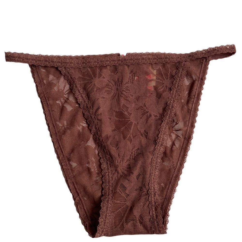 NWT Victoria Secret PINK Lace High-Leg Bikini in Vintage Rose in Size XS, S, L